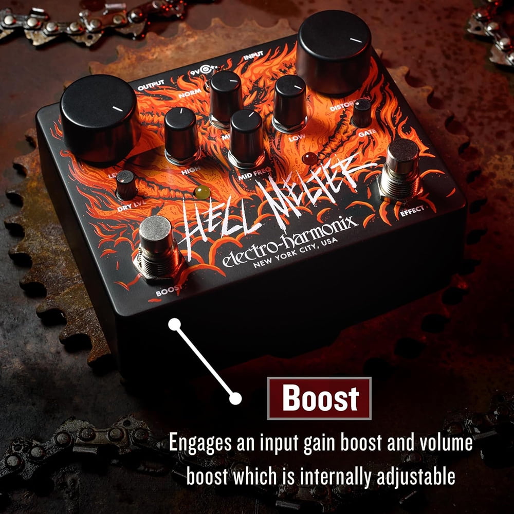 Electro-Harmonix Hell Melter Advanced Metal Distortion Pedal