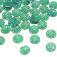 thumbnail image 1 of Uxcell 60 Pcs Rhinestone Flat Back Faux Druzy Crystal Diamonds Resin Embellishments Trims Beads for Jewelry Making Crafts, Green, 1 of 7
