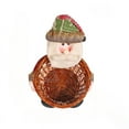 thumbnail image 2 of Christmas Candy Storage Basket Santa Snowman Candy Woven Holder Basket Christmas Candy Bowl Candy Dish for Holiday Table Desk Decoration Gift(Snowman Reindeer Santa Claus), 2 of 11