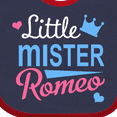 thumbnail image 4 of Inktastic Little Mister Romeo Boys Baby Bib, 4 of 4