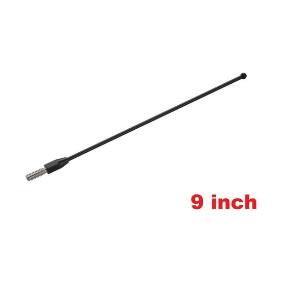 9" inch Black Stainless Antenna Mast Power Radio AM/FM for FIAT 124 Spider 2017-2020