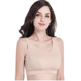 thumbnail image 4 of BIMEI Women's Mastectomy Sports Bra Yoga Wireless Post-Surgery Bra 8818,Beige,34C, 4 of 8