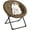 ‎Brown, variant on Comfy Oversized Saucer Chair – Soft Plush Fabric Reading Lounger for Adults, Stable X-Large Metal Frame Foldable Accent Lazy Chair for Bedroom