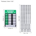thumbnail image 2 of Unique Bargains Business Hour Sign Self Adhesive Operation Hour Decor with Number Sticker Green 1 Set, 2 of 5