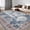 Bohemian-Blue, variant on 8x10 Boho Area Rug, Washable Vintage Persian Rug with Non-Slip Rubber Backing for Living Room