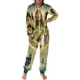 thumbnail image 2 of Pirates of The Caribbean Women Men Pajamas Zipper Onesie Jumpsuit Hooded One Piece Sleepwear, 2 of 8