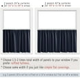 FCCAUDNavy Blue RV Camper Small Curtains for Travel Trailers,Set 2