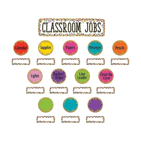 Fun Express Confetti Classroom Jobs Bb Set Educational