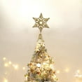 thumbnail image 6 of Christmas Tree Topper, 5 Point Star Tree Topper, Gold Glittered Christmas Tree Decoration with Built-In Soft Glowing Lights, Durable Iron and Plastic Material, Indoor Outdoor Use, Easy Installation, 6 of 6