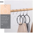 thumbnail image 3 of FRCOLOR scarf rack Stainless Steel Scarf Rack with Smooth Silicone Rings for Home Use White 4pcs,9.06"X4.72"X0.39", 3 of 5