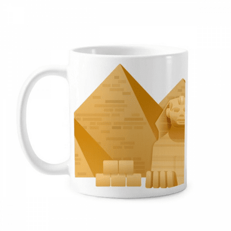 

Egypt Pyrad Sphinx Art Pattern Mug Pottery Cerac Coffee Porcelain Cup Tableware