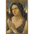 thumbnail image 2 of Raffaellino Del Garbo 17x24 Gold Ornate Framed and Double Matted Museum Art Print Titled - Saint John the Baptist (circa 1505), 2 of 4