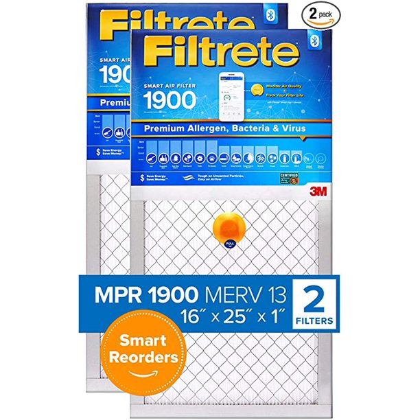 Filtrete 16x25x1, Smart Replenishable AC Furnace Air Filter, MPR 1900