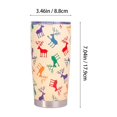thumbnail image 3 of Ganfancp Navidades Comercio Exterior Aerosol 20Oz Acero Inoxidable Coche Aislamiento Copa Vacío Taza de Cerveza Al Aire Libre Copa de Hielo Rebajas Flash Deals 1 Taza de Acero Inoxidable, 3 of 6