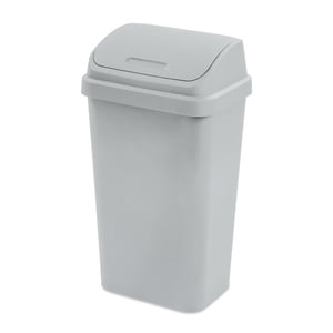 Sterilite 13 Gallon Kitchen Trash Can, Light Gray