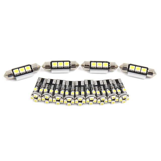 X Autohaux Canbus Blanco Bombilla de Techo Interior Pack de Luz Led para Coche