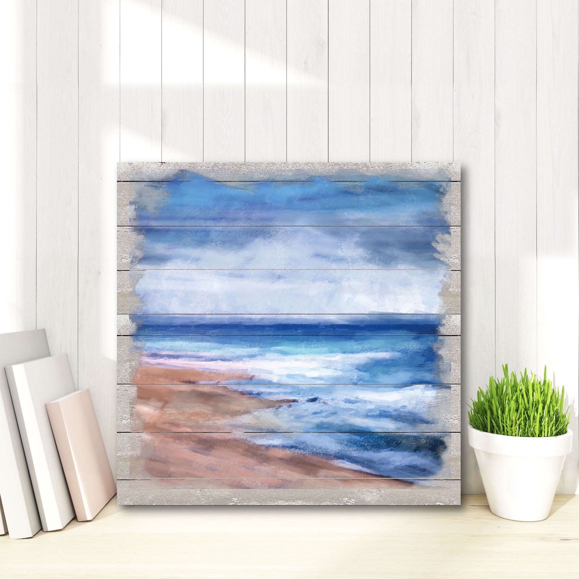 Beach High Tide Gallery-Wrapped Canvas Wall Art, 16x16