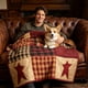 thumbnail image 1 of Independence Day Star Plaid Print Flannel Blanket, 1 of 6