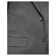 thumbnail image 2 of Raphael Men's Regular Classic Fit Solid Black 2 Button Mens Wool-touch Suit, 2 of 4