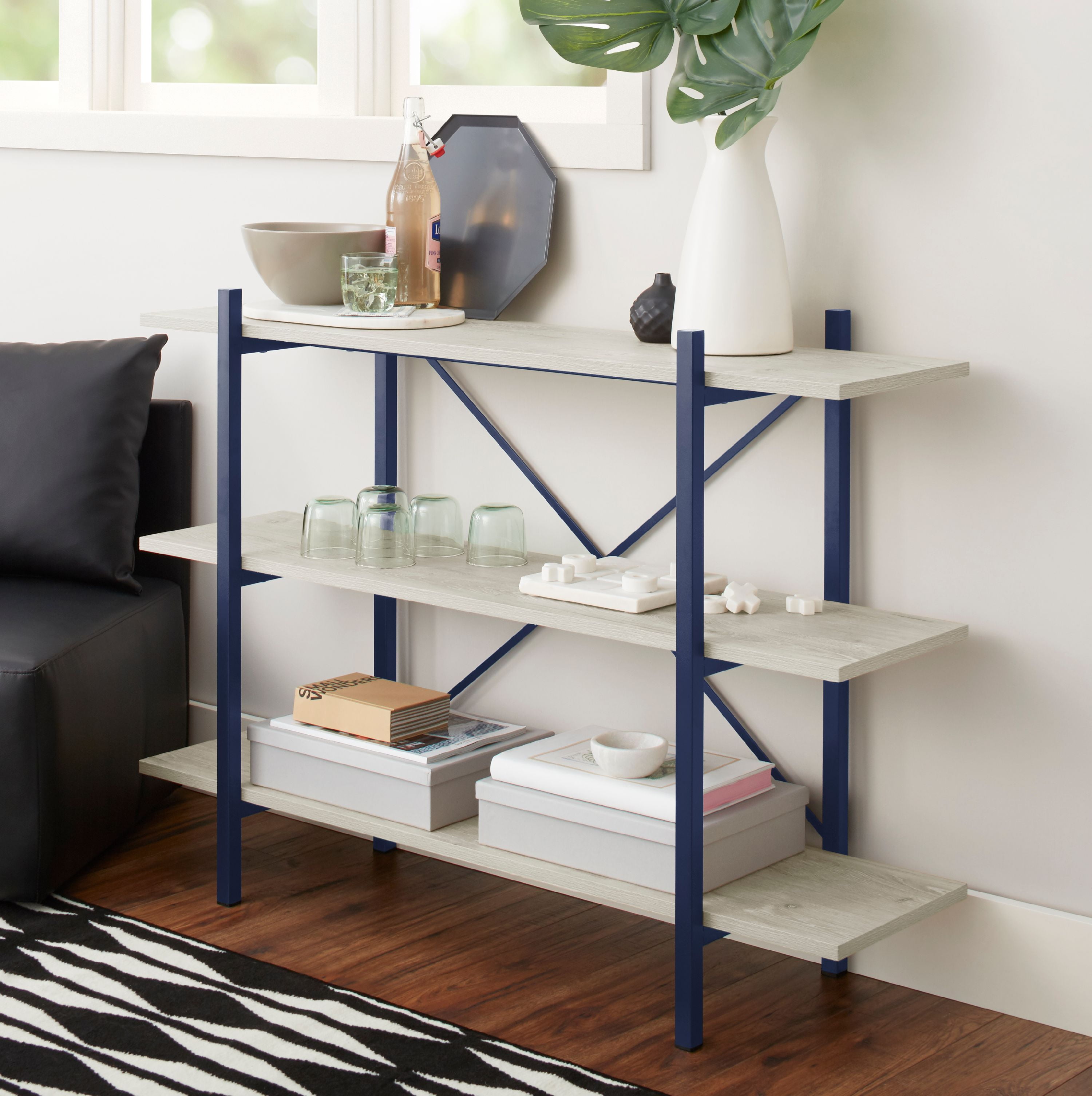 room essentials 3 shelf trestle bookcase assembly instructions