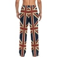 thumbnail image 2 of HPINK-T England Flag Men's Pajama Pants Sleepwear Lounge Pajama Bottoms with Pockets, S M L XL XXL, 2 of 13