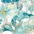 thumbnail image 3 of Egan, N.H. 15x15 Black Modern Framed Museum Art Print Titled - Blue Tropico II, 3 of 5