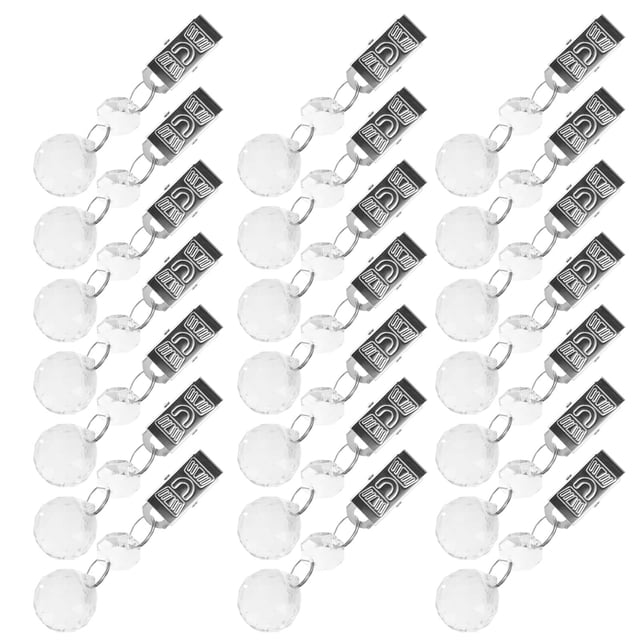 unbranded 24Ud Clips Estabilizadores De Mantel Con Pendientes De Cristal Para Protección Contra Viento En Eventos