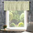 thumbnail image 4 of Green Boho Farmhouse Short Window Curtain Valances, Vintage Abstract European Floral Pattern Rod Pocket Kitchen Valances for Living Room Bedroom Bathroom Cafe 60" x 18", 4 of 8