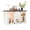 47.25" White, variant on 46" Farmhouse Cat Litter Box Enclosure with Sliding Barn Door, White Large Hidden Acrylic Door Cat Cabienet with LED Light, Cat Washroom Furniture with Storage Cabinet, Cat House Nightstand