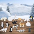 thumbnail image 3 of 16 Pieces Lifelike Arctic Animal Includes Arctic Reindeer, Penguins, Bear, Arctic , Igloo Figure Toy for Birthday, 3 of 8