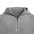 thumbnail image 6 of Yertdoel Hoodies for Men, Solid Color Short Sleeve Hooded Half Zip Pullover Sweatshirt Soft Loose Lightweight Breathable Beach Vacation Summer Outdoor Casual Shirts, 6 of 6