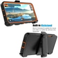 thumbnail image 5 of For Samsung Galaxy S25 FE Case with Built-in Screen Protector and Holster Belt Clip, Military Grade Protection Shockproof Heavy Duty Rugged Kickstand Phone Cover for Galaxy S25 FE Case - Orange, 5 of 9