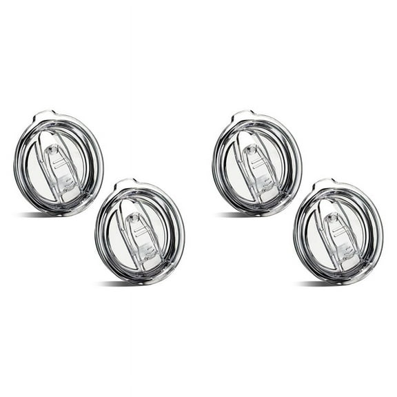 2X 20Oz Tumbler Replacement Lids Spill Proof Splash Lids Covers for Rambler And More Tumbler Cups,4 * Lid,transparent