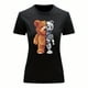 thumbnail image 3 of Playera Blusa De Oso Robot Ropa De Mujer Color Negro Talla Chica Marca Emil SaEs, 3 of 4