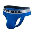 thumbnail image 4 of JOCKMAIL Mens Briefs Athletic Supporters Bikini Underwear for Men Jock Strap Male for Gym Sport 2Pack, 4 of 8