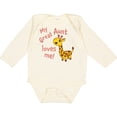 thumbnail image 3 of Inktastic My Great Aunt Loves Me- Cute Giraffe Boys or Girls Long Sleeve Baby Bodysuit, 3 of 5