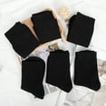 thumbnail image 7 of Loritta Crew Socks for Women Casual Dress Socks 6 Pairs Womens Soft Cotton Calf Socks, Size 9-11, 7 of 7