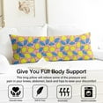 thumbnail image 3 of Lemon Print Body Pillow Cover - Soft & Breathable Fabric, Hidden Zipper, 20"x54", Cute Fruit & Floral Design - Perfect Gift for Lemon Lovers, Summer Decor, Side Sleepers & Pregnancy Support, 3 of 7