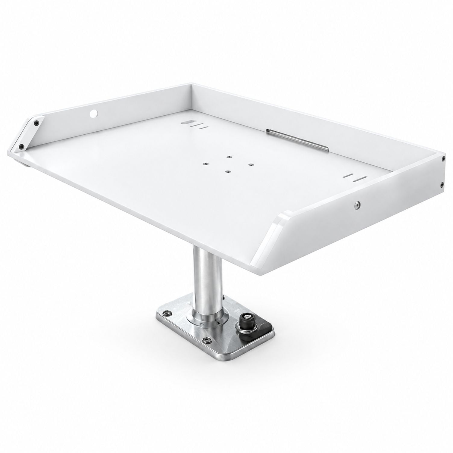 Boat Bait Cutting Board and Fish Fillet Table PP and ABS 21.2*13.0*2.75 Inches with Rod Holder Mount and Tool Slots