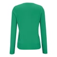 thumbnail image 6 of CILENON Chaquetas De Mujer Women's Long Sleeve Ice Silk Knit With Skirt V Neck Cardigan (Green,XL), 6 of 9