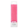 thumbnail image 1 of Slim Glitter Pink Candles 24 pcs 3.5 by Bakery Crafts", 1 of 1