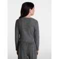 thumbnail image 3 of Weekend Academy Girls Long Sleeve Ribbed Button Front Top, Sizes 4-18, 3 of 5