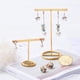 thumbnail image 5 of Organizador de joyería con soporte en T para collares, pulseras y más, con base ovalada. 14cm, 5 of 8