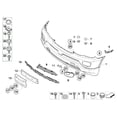 thumbnail image 3 of For - X5 E53 2003- 2006 1 Pair Front L & R Bumper Cover Bar Support Bracket Holder Guide 51117116667 51117116668, 3 of 8