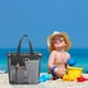 thumbnail image 5 of Bolsa de playa de malla con compartimento portátil para artículos de aseo: organizador de viaje para artículos esenciales de natación, bolso de baño y bolsa de piscina, fabricada con malla de, 5 of 6