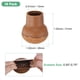 thumbnail image 3 of Uxcell 16 Paquete de Protectores de Piso para Patas de Silla 0.55"-0.75" Copas de Silicona Almohadillas de Muebles de Fieltro Redondas para Pisos de Madera Cubiertas de Patas de Silla Marrón, 3 of 7
