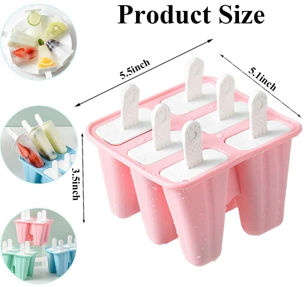 Adoric, A Home Store, Bedding, Kitchen Gadgets, Adoric Official Site -  Popsicle Molds- Silicone Popsicle Mold 6 Sphere Ice Pop Molds Reusable Easy
