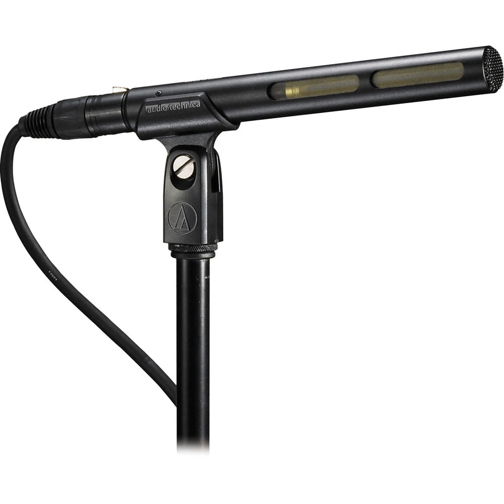 Audio-Technica AT875R Short Shotgun Microphone Bundle with Auray DUSM-1 Universal Shockmount and 20' XLR-XLR Cable