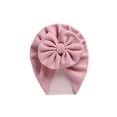 thumbnail image 1 of Seyurigaoka Baby Windproof Bowknot Hat, Newborn Infant Girls Solid Color Lovely Wrapped Head Hat, Simple Style Hat Cap, 1 of 8