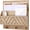 Natural Wood, variant on Wall-Mounted Mail and Key Holder – Natural Wood 2-Tier Letter Organizer with 3 Hooks | Entryway Command Center for Mail, Keys, and Documents